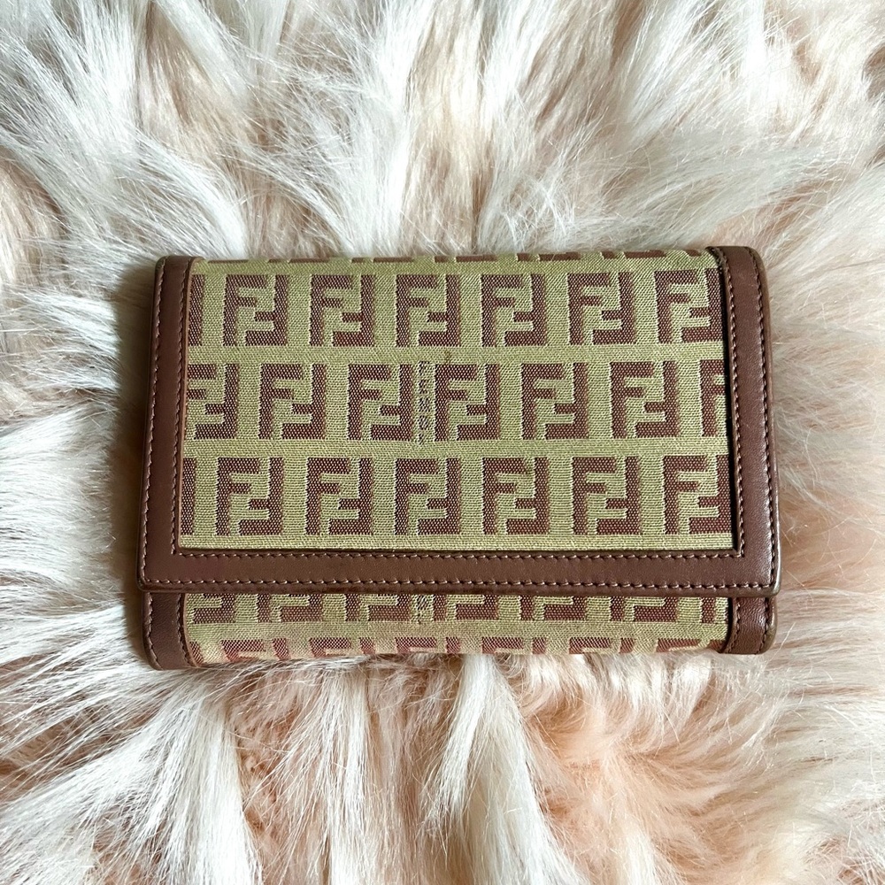 Fendi Zucchino trifold wallet